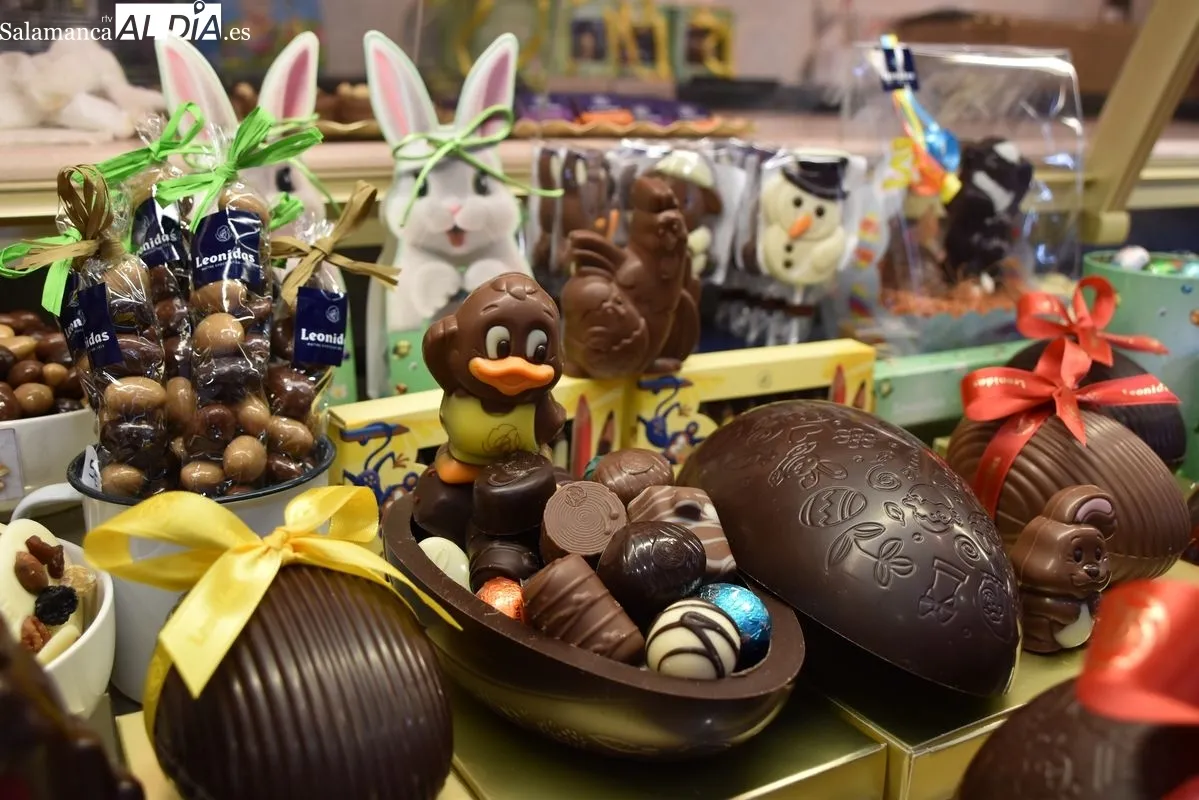 Los huevos de Pascua que arransan en la bombonería Leonidas | Fotos: T.Sánchez
