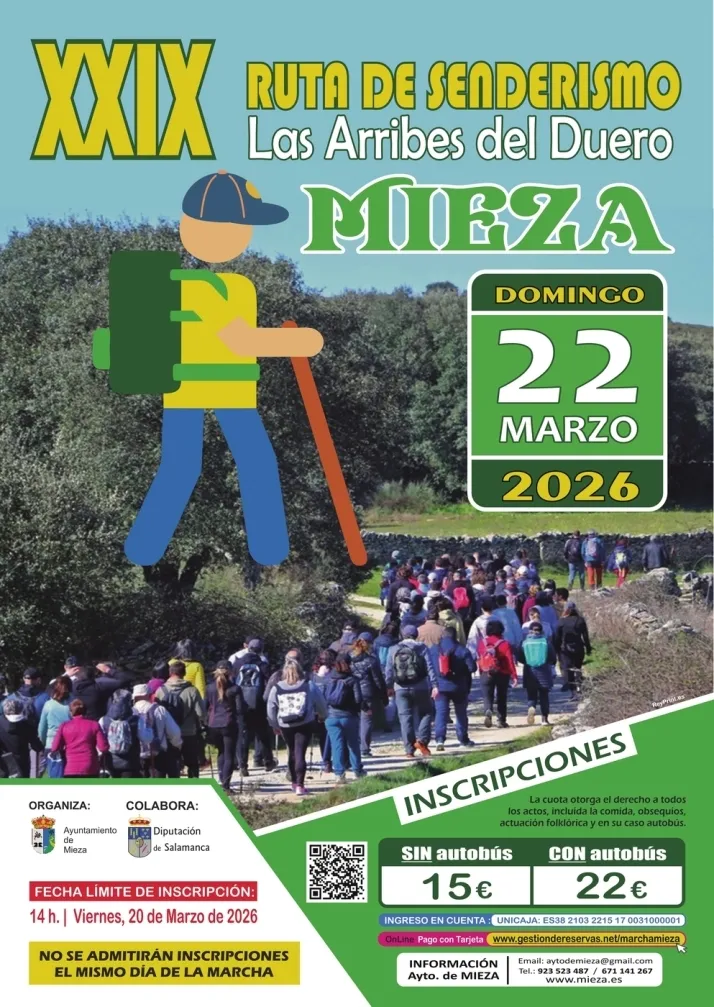 Foto 2 - Mieza cierra este viernes las inscripciones para su ruta de senderismo por Las Arribes