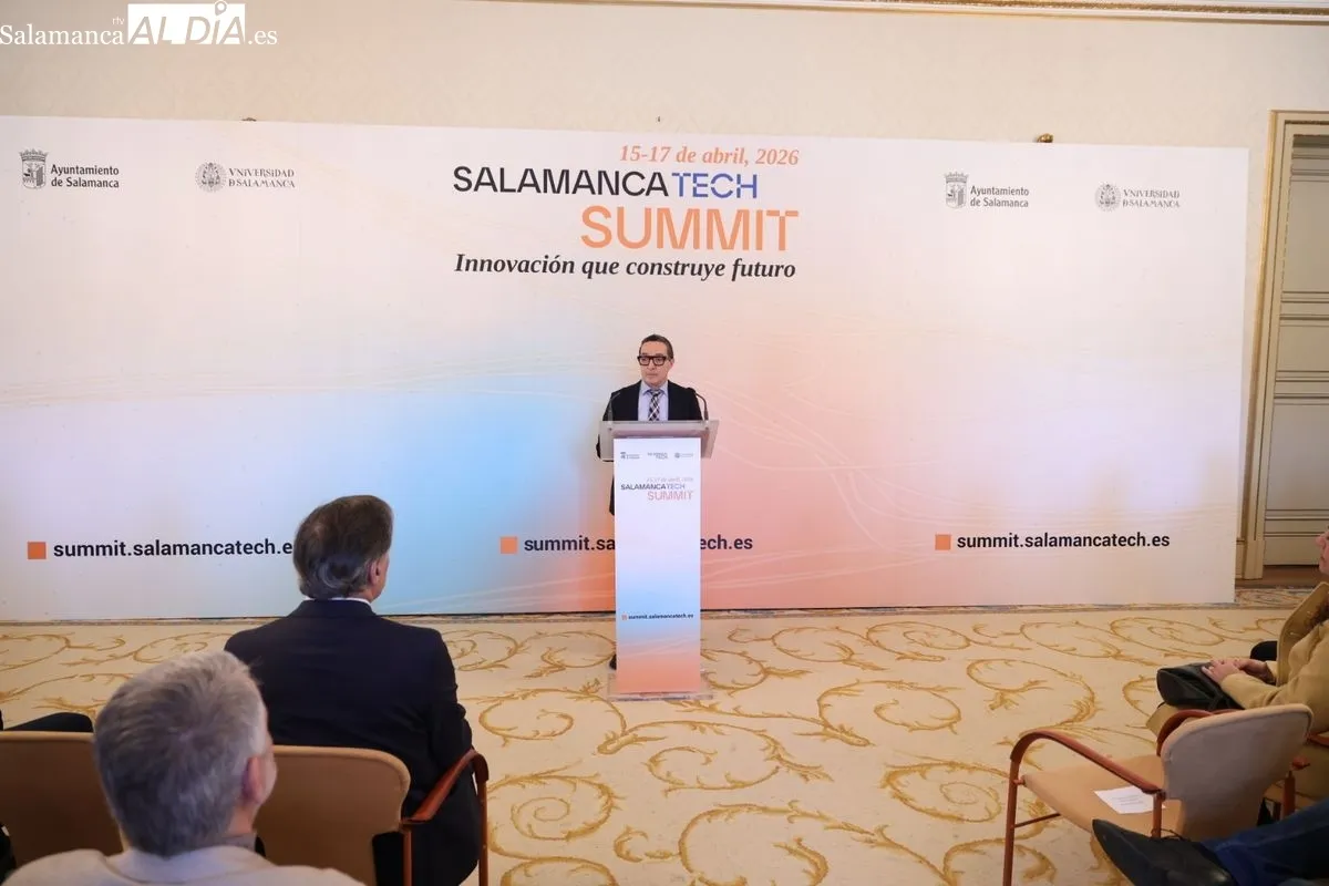 Presentación en el Ayuntamiento del Salamanca Tech Summit 2026. Foto de David Sañudo