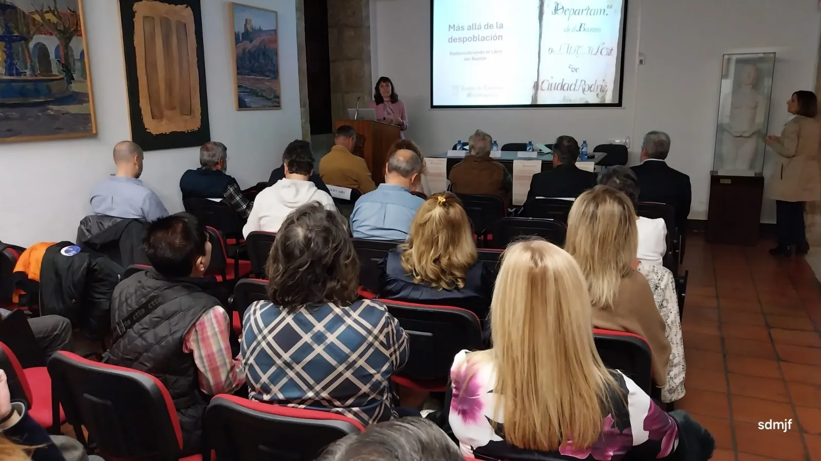 Acto del Centro de Estudios Mirobrigenses en la Casa de la Cultura 