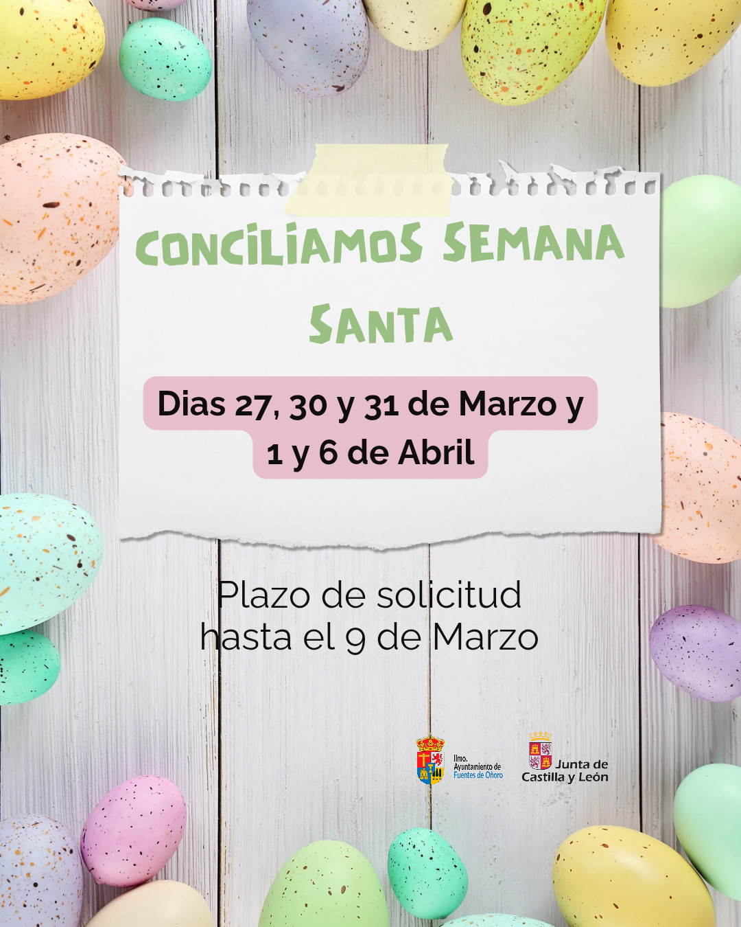 Programa Conciliamos en Fuentes de Oñoro Semana Santa 2026