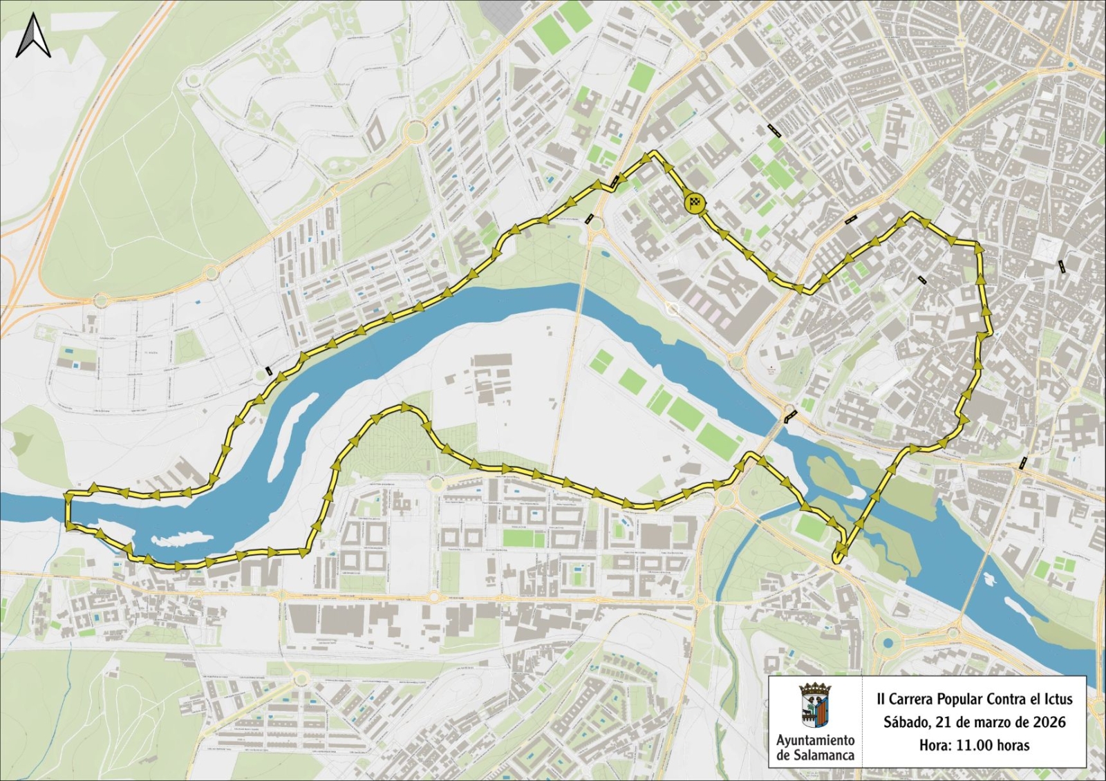 Cortes de tráfico en Salamanca por la Carrera Contra el Ictus