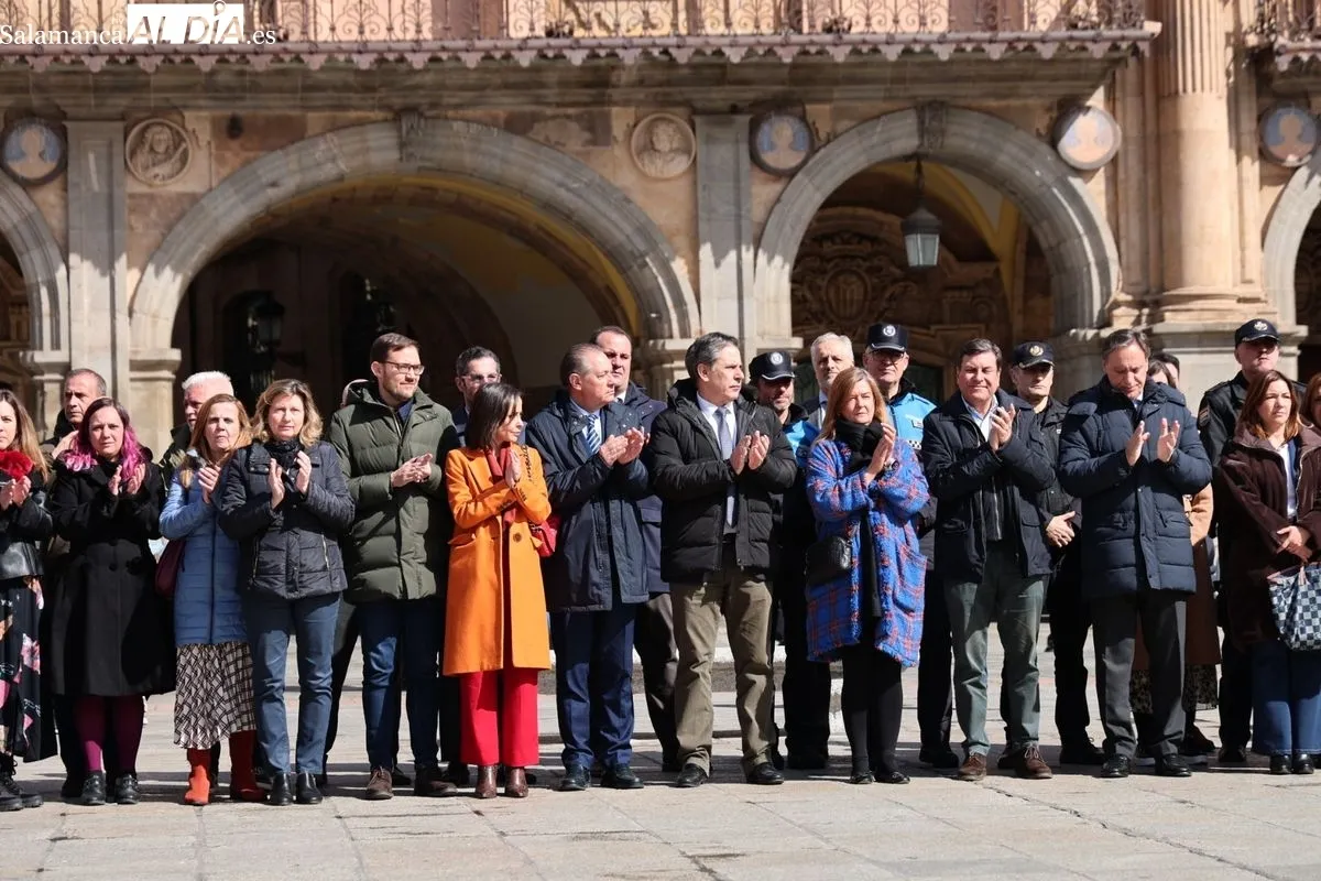 Día Europeo de las Víctimas del Terrorismo en la Plaza Mayor de Salamanca. Foto de David Sañudo