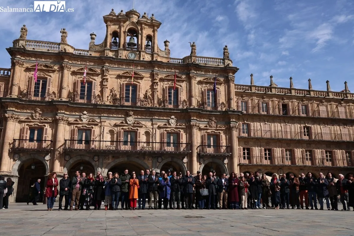 Día Europeo de las Víctimas del Terrorismo en la Plaza Mayor de Salamanca. Foto de David Sañudo