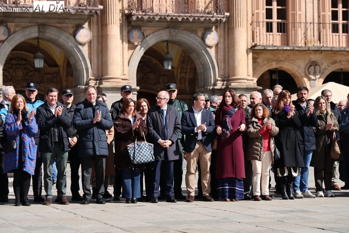Día Europeo de las Víctimas del Terrorismo en la Plaza Mayor de Salamanca. Foto de David Sañudo