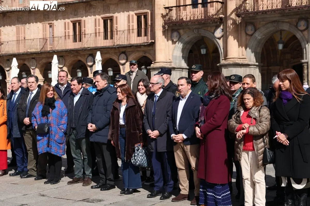 Día Europeo de las Víctimas del Terrorismo en la Plaza Mayor de Salamanca. Foto de David Sañudo
