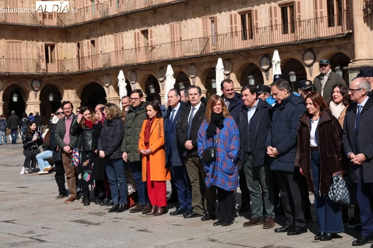 Día Europeo de las Víctimas del Terrorismo en la Plaza Mayor de Salamanca. Foto de David Sañudo
