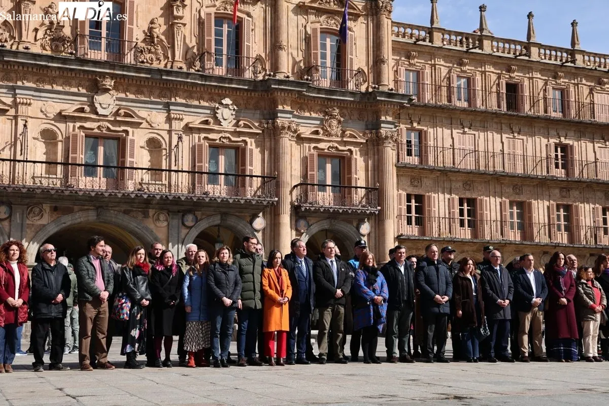 Día Europeo de las Víctimas del Terrorismo en la Plaza Mayor de Salamanca. Foto de David Sañudo