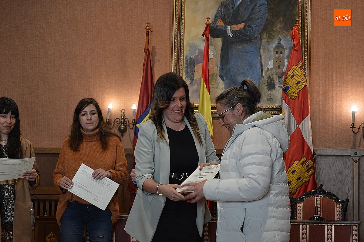 Clausura del curso Asistir II en el Salón de Plenos del Ayuntamiento 