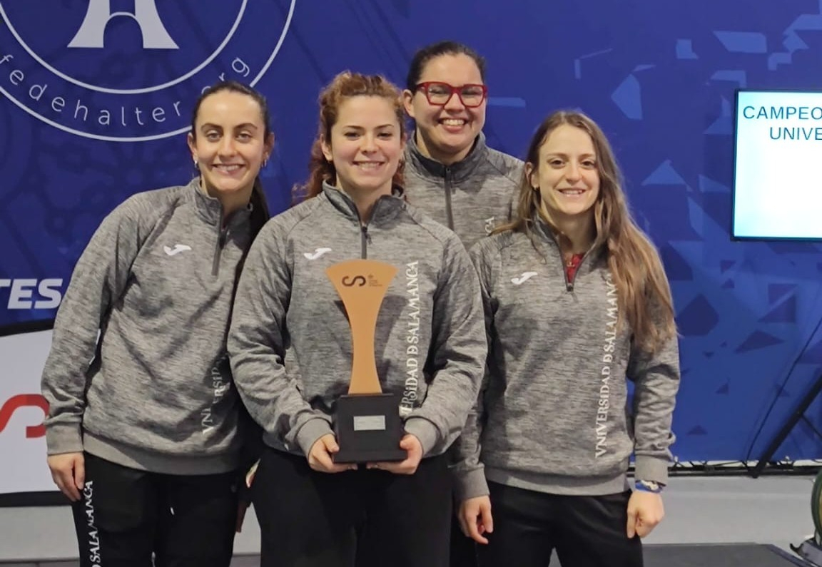 Éxito absoluto de la halterofilia de la Universidad de Salamanca en Sevilla