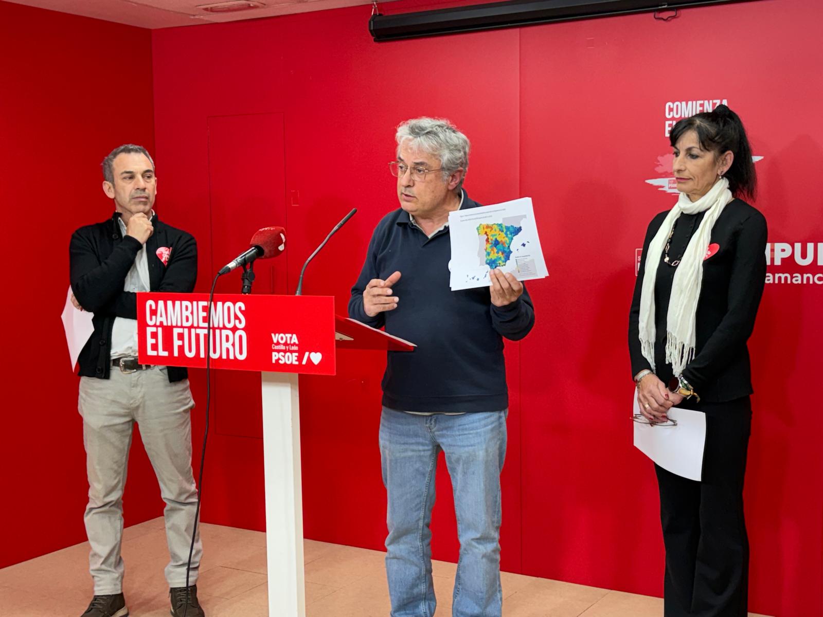 El PSOE de Salamanca presenta su plan de servicios a 30 minutos contra la despoblación