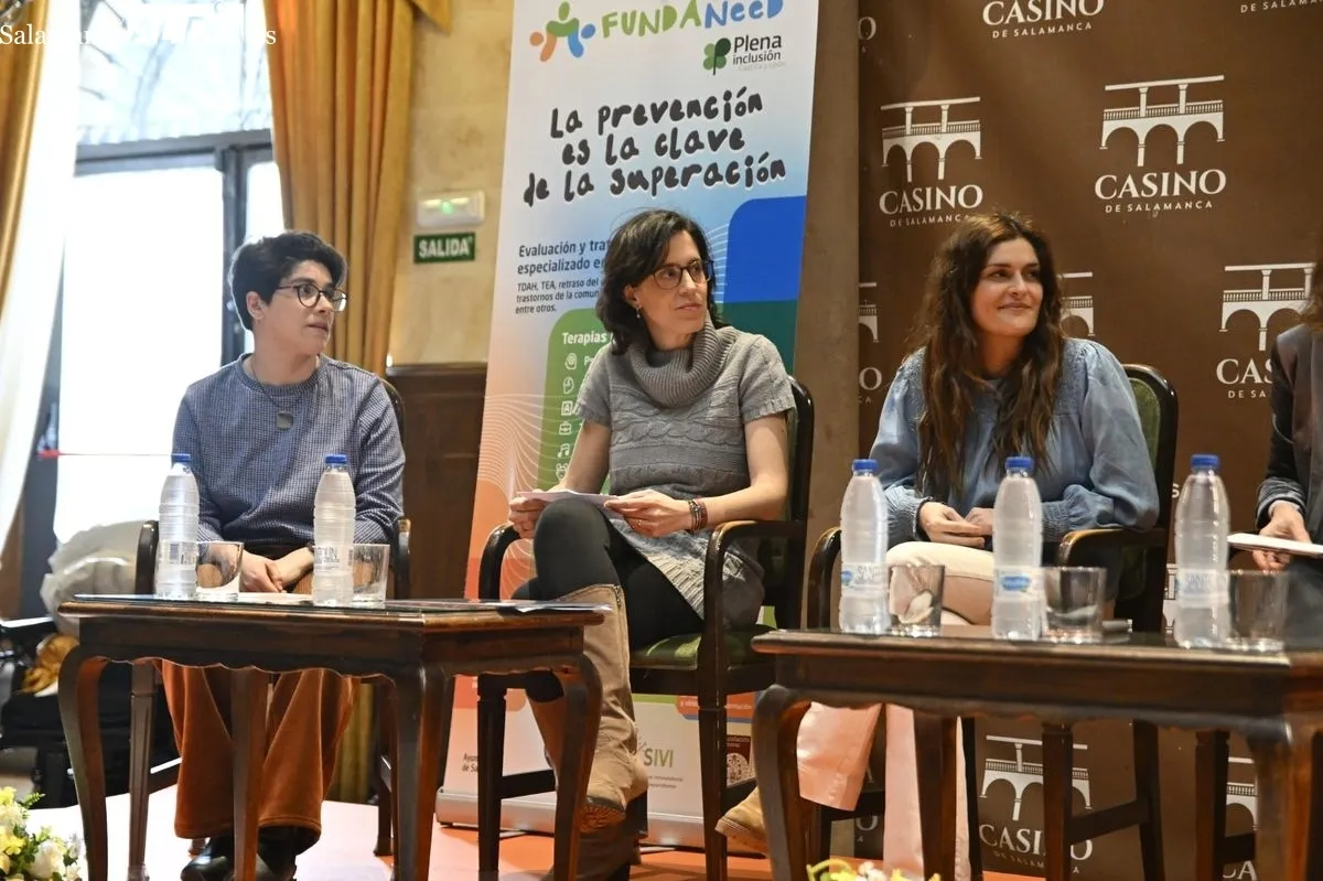 Encuentro 'Retos y brechas de la salud mental de las mujeres con discapacidades', organizado por Fundaneed y Salud Mental en el Casino de Salamanca