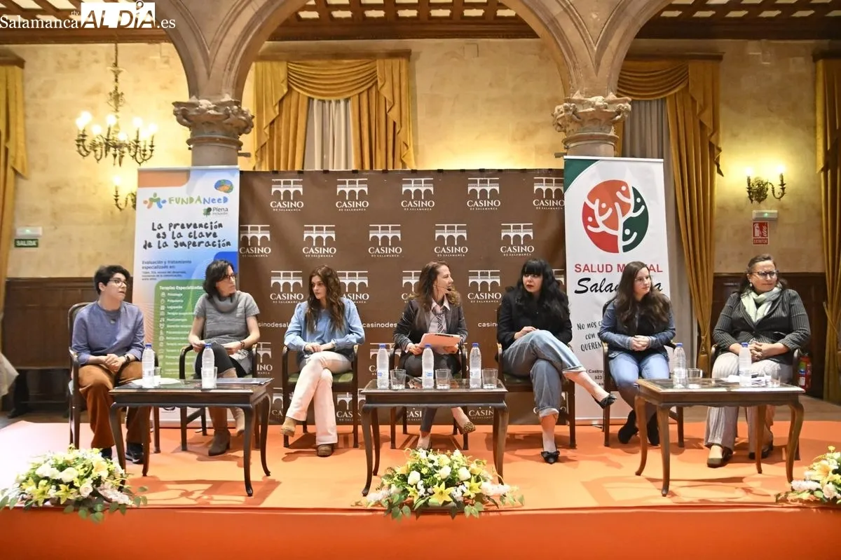 Encuentro 'Retos y brechas de la salud mental de las mujeres con discapacidades', organizado por Fundaneed y Salud Mental en el Casino de Salamanca