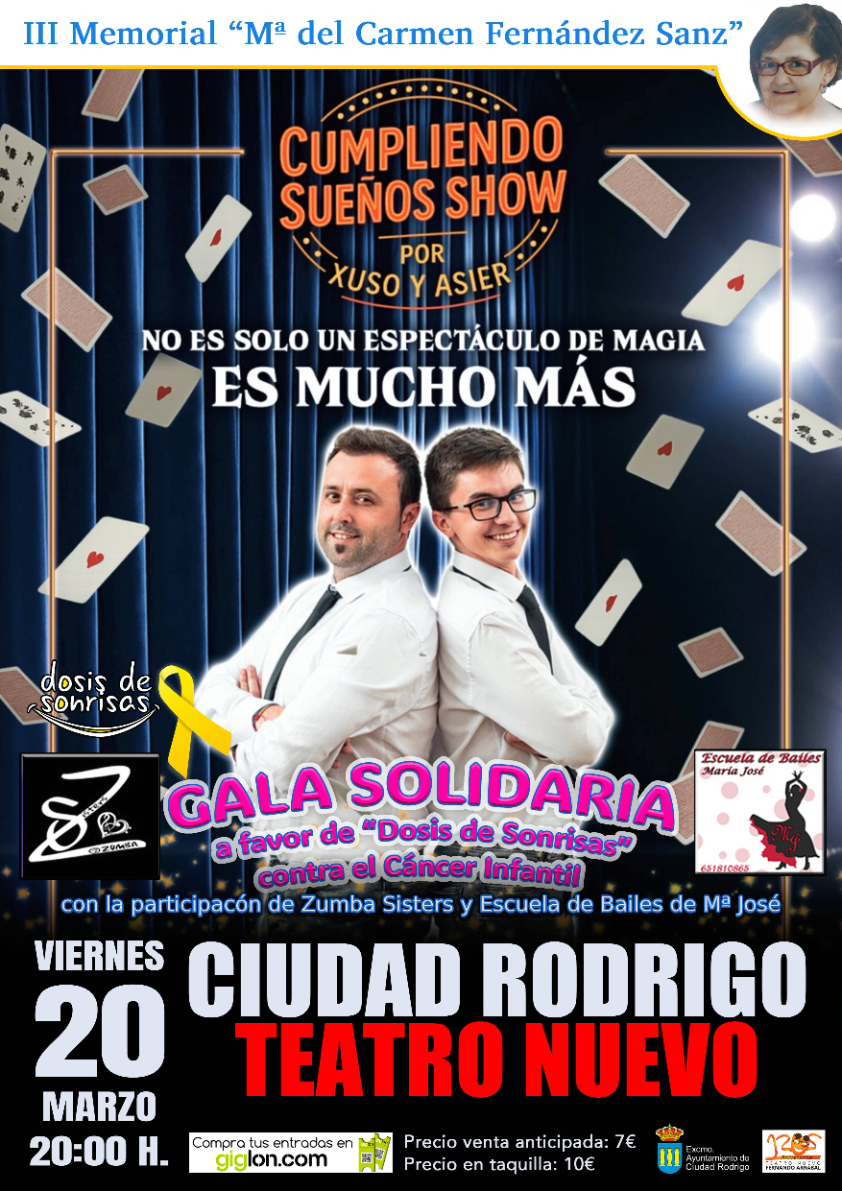 Gala solidaria Cumpliendo Sueños en Ciudad Rodrigo