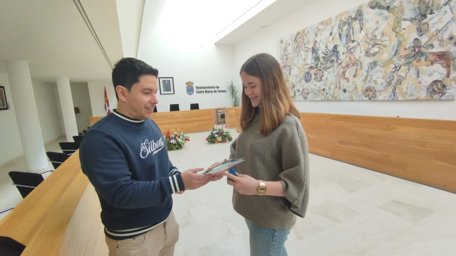 Imágenes de la carrera y Claudia