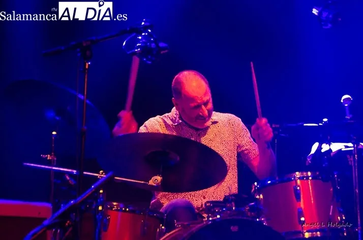 Ginés Martínez, batería de The Black Chillies (Foto: Ángel Holgado)
