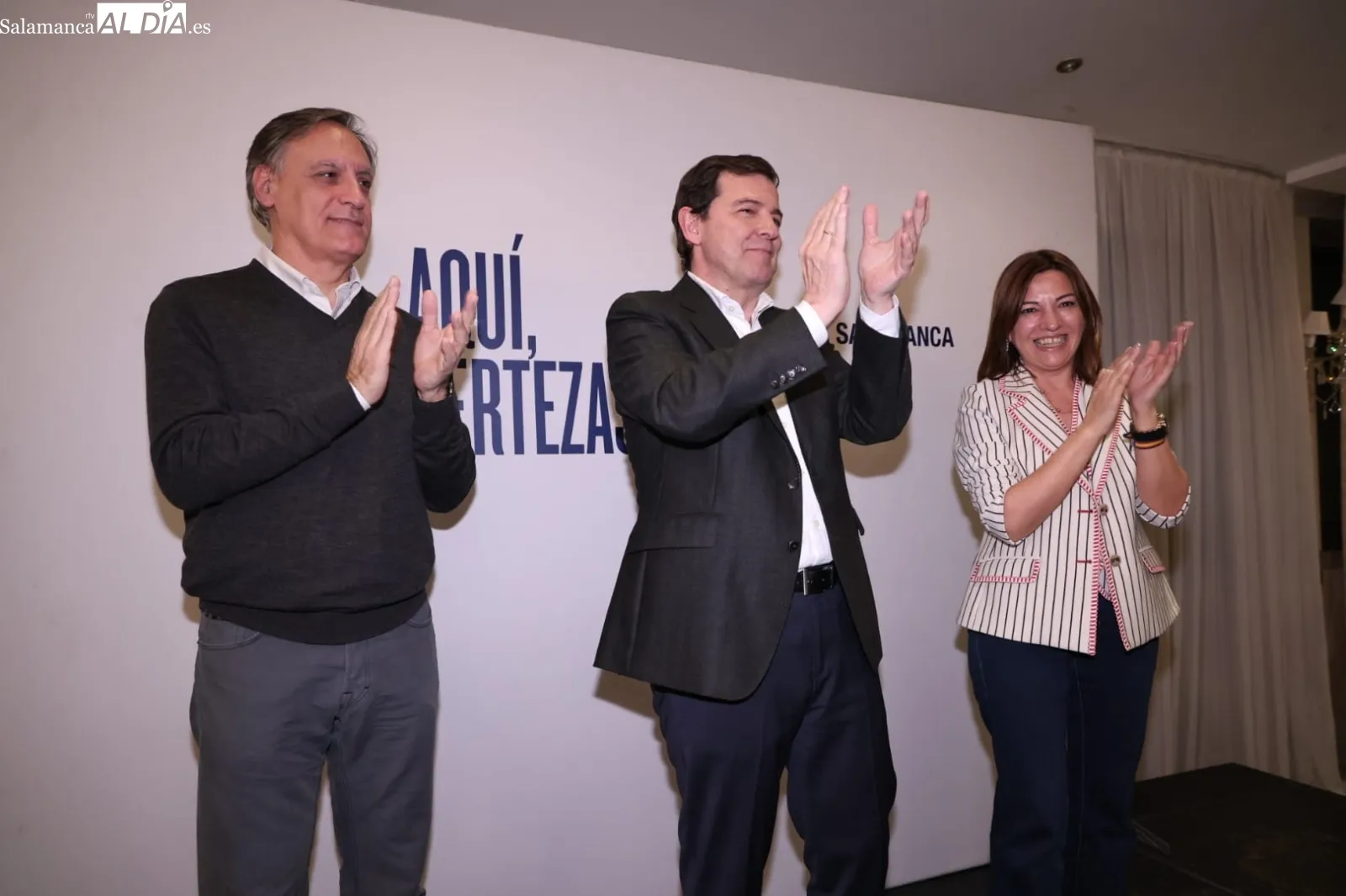Foto 4 - Ma&ntilde;ueco cierra la campa&ntilde;a del PP en Salamanca arropado por los suyos: "Somos el coraz&oacute;n de Espa&ntilde;a y lo vamos a demostrar ganando las elecciones"