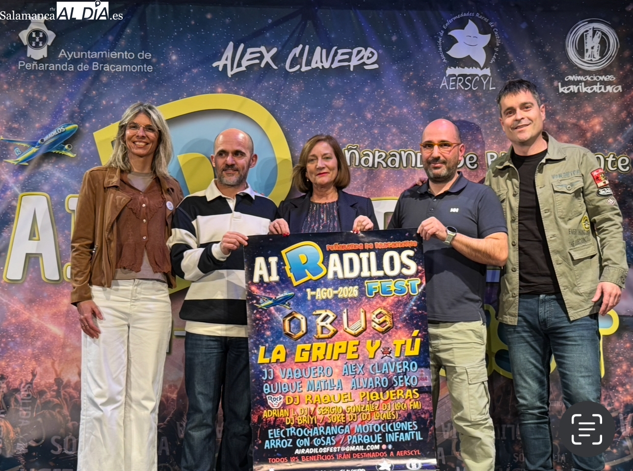 Peñaranda presenta el II Airadilos Fest, un viaje solidario que busca crecer en apoyos a la investigación de las enfermedades raras
