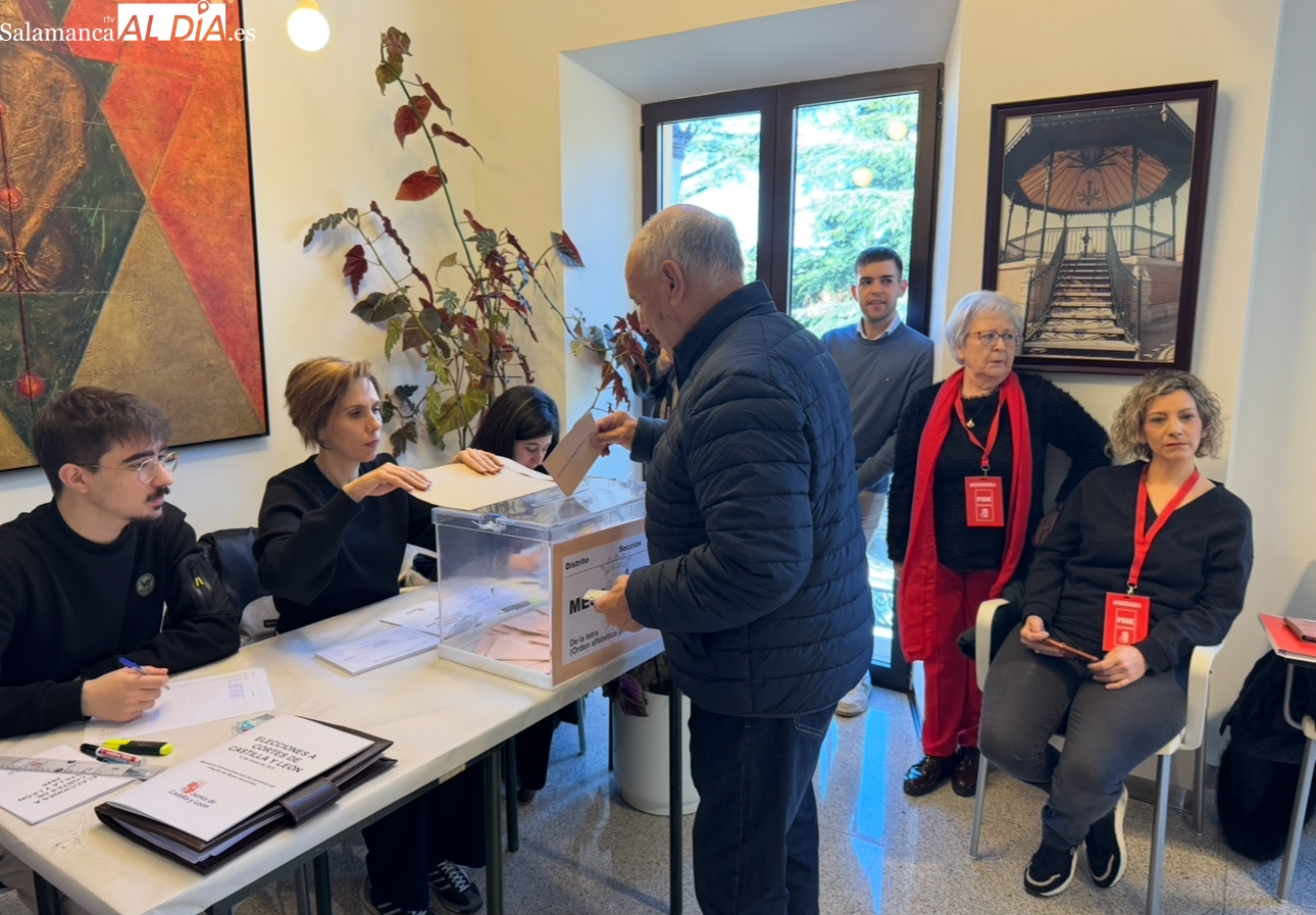 Primer avance electoral en Peñaranda: la participación alcanza el 11,66%, superando la cifra de 2022