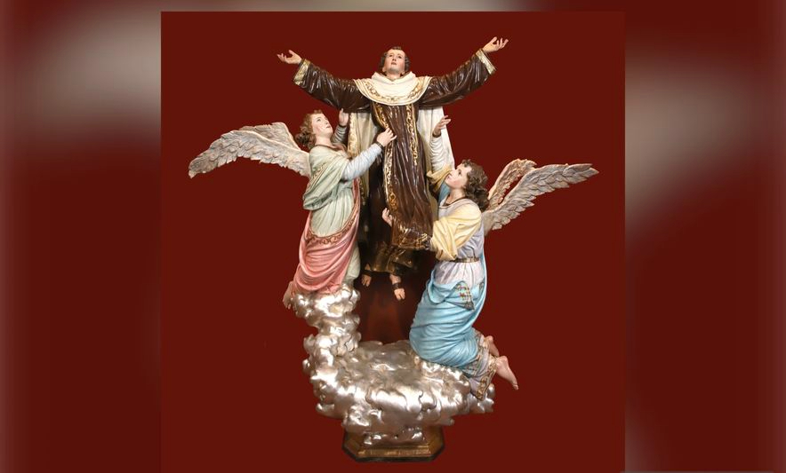 Talla de san Juan de la Cruz restaurada en Alba de Tormes