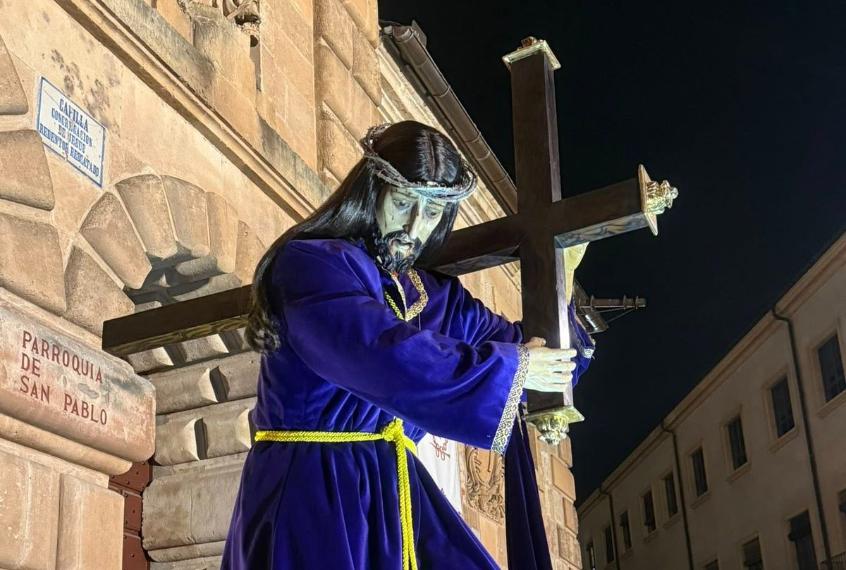Rescate de la talla Jesús Camino del Calvario en Salamanca