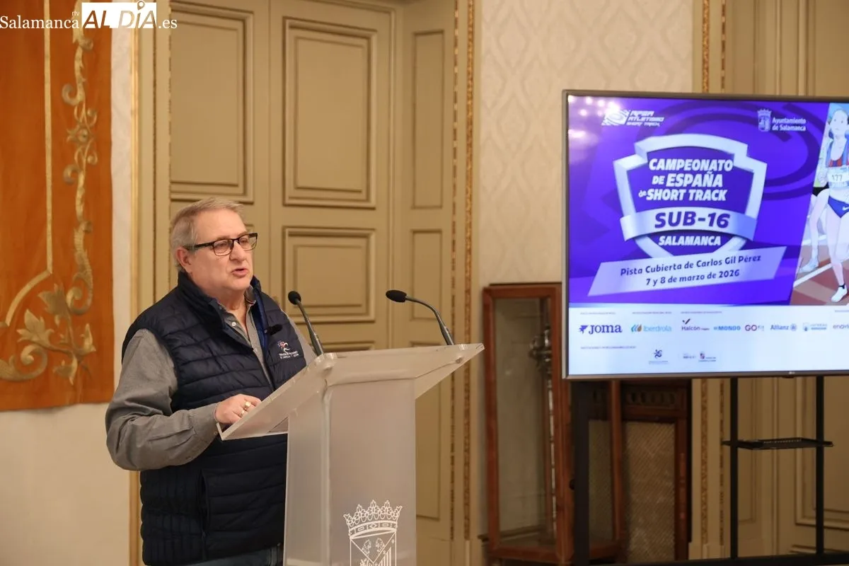 Presentación en el Ayuntamiento de Salamanca del Campeonato de España Short Track Sub-16. Foto de David Sañudo