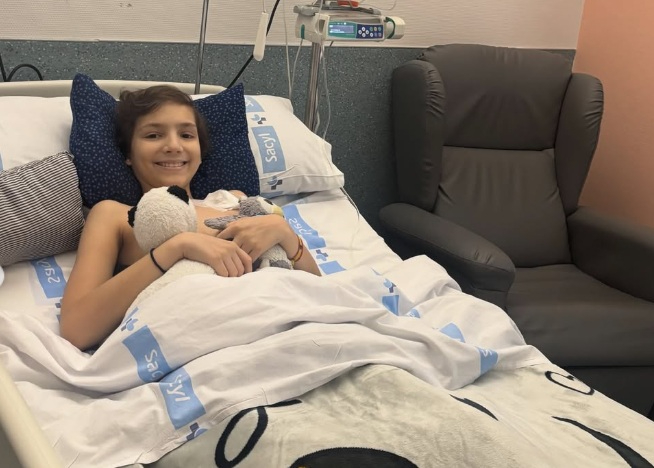 María princesa futbolera ingresada de nuevo por fiebre