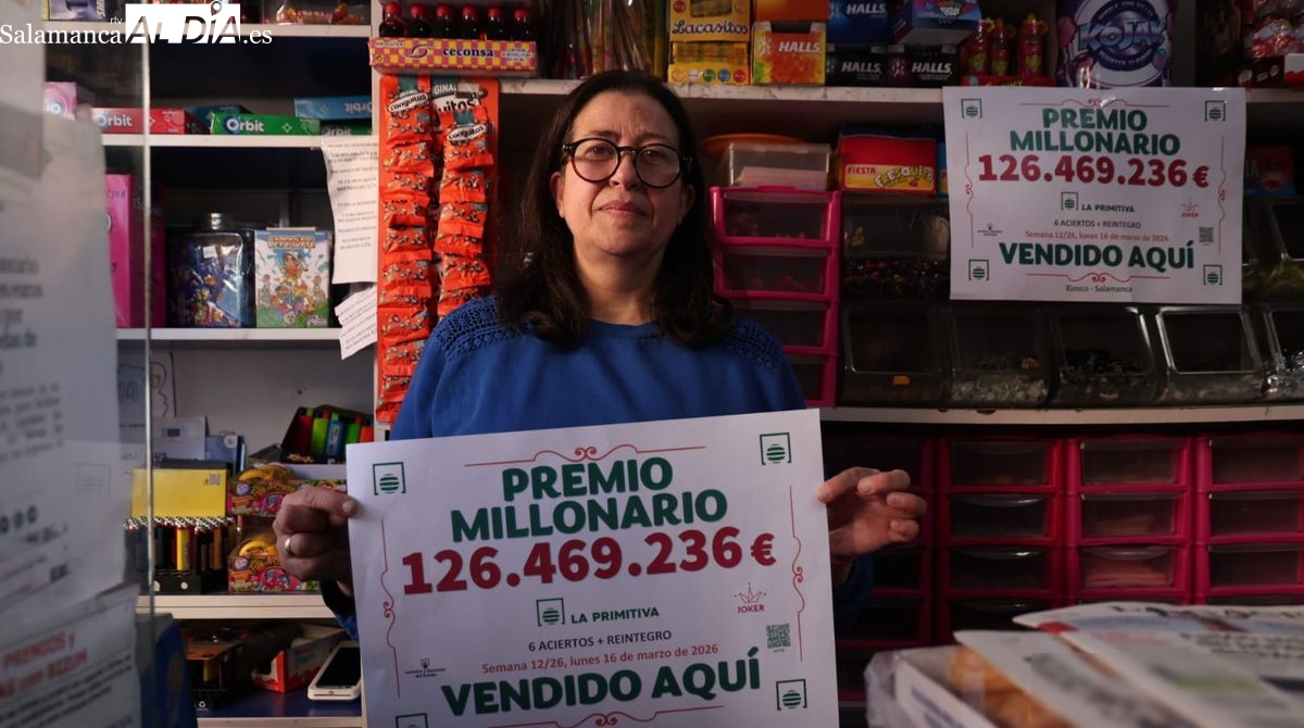 La Primitiva deja un premio histórico de 126 millones en Salamanca