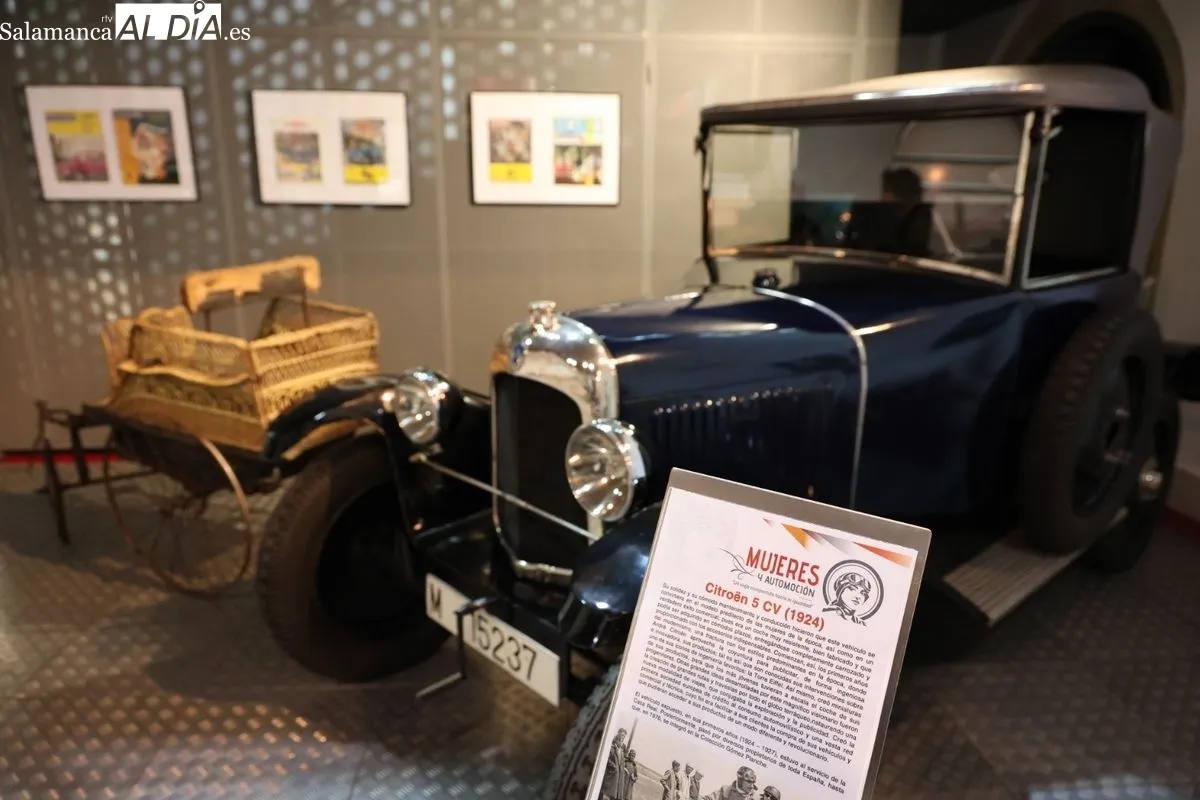 El Museo de Historia de la Automoción de Salamanca inaugura la muestra 'Mujeres y automoción'. Foto de David Sañudo