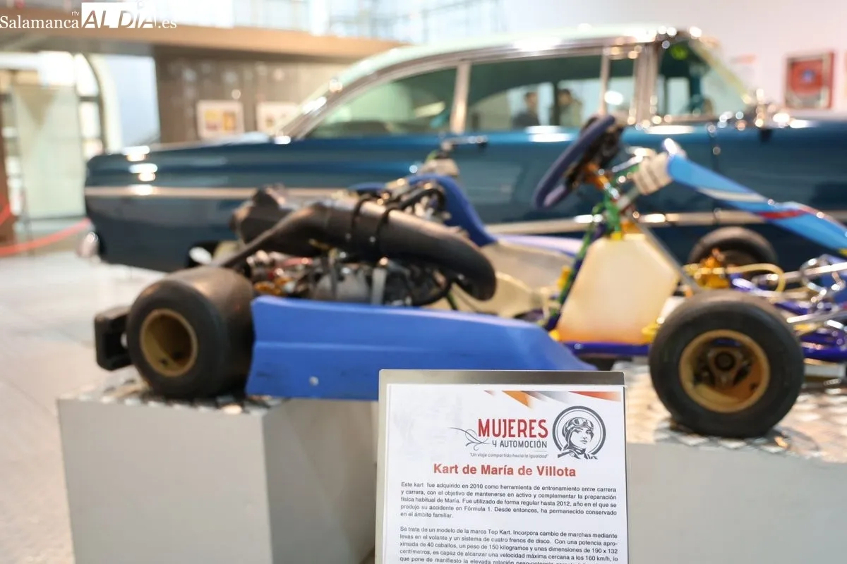 El Museo de Historia de la Automoción de Salamanca inaugura la muestra 'Mujeres y automoción'. Foto de David Sañudo