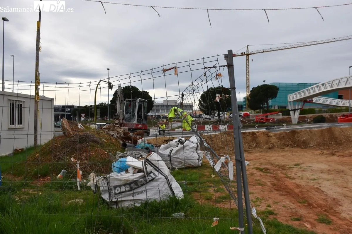 Instalada la esperada pasarela peatonal que conecta Carbajosa de Sagrada con Salamanca. Foto de Vanesa Martins
