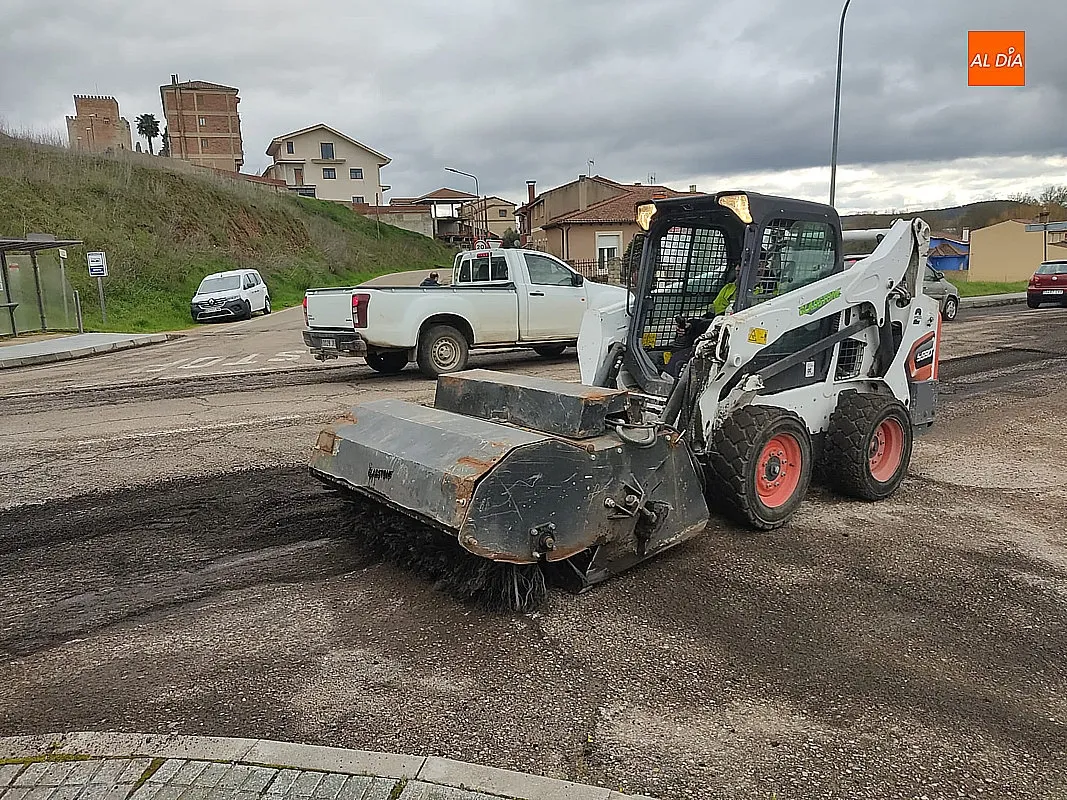 Obras mejora viaria en Avda. de Portugal