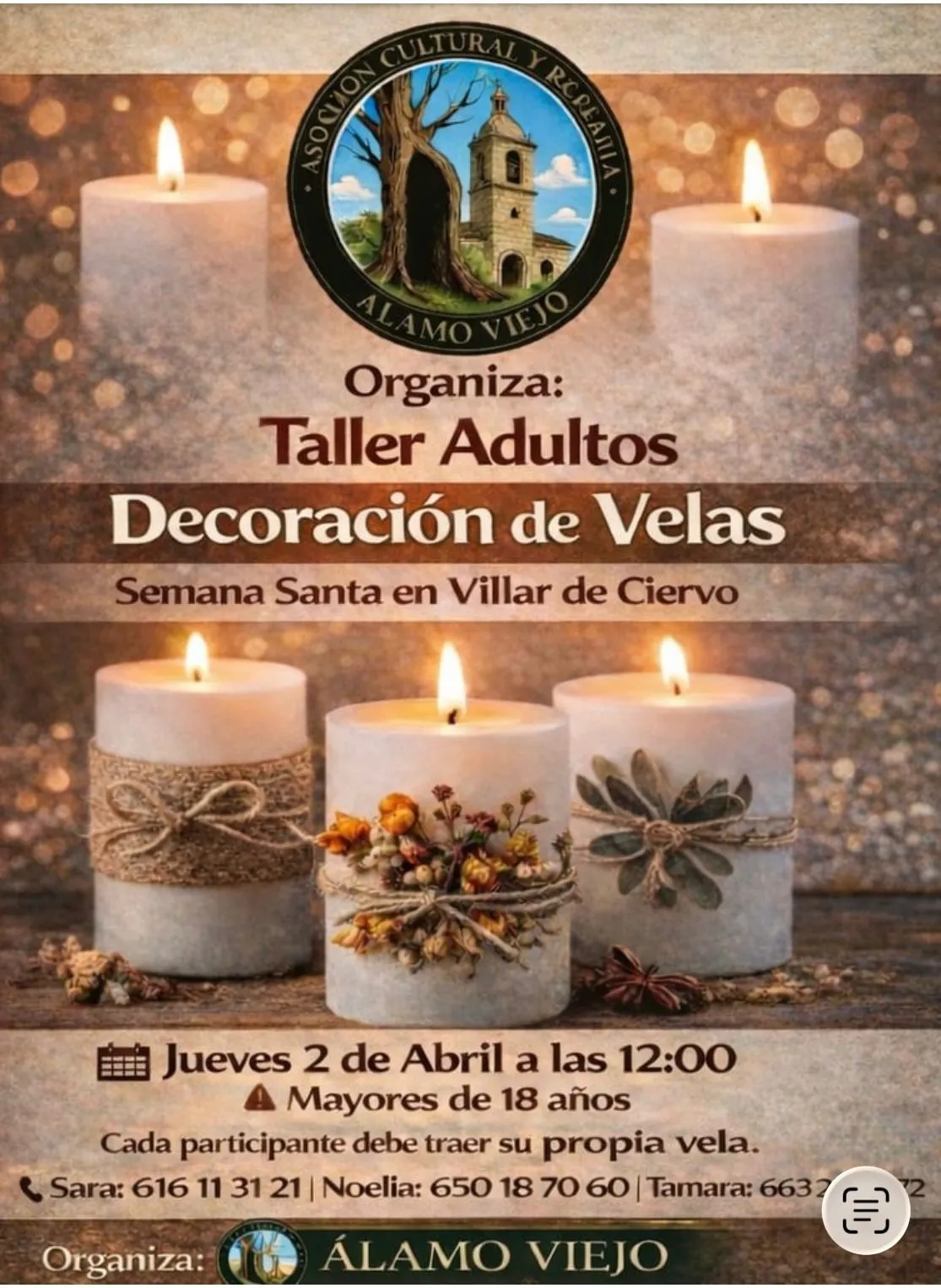 Foto 3 - La asociaci&oacute;n &Aacute;lamo Viejo prepara cinco actividades para la Semana Santa 