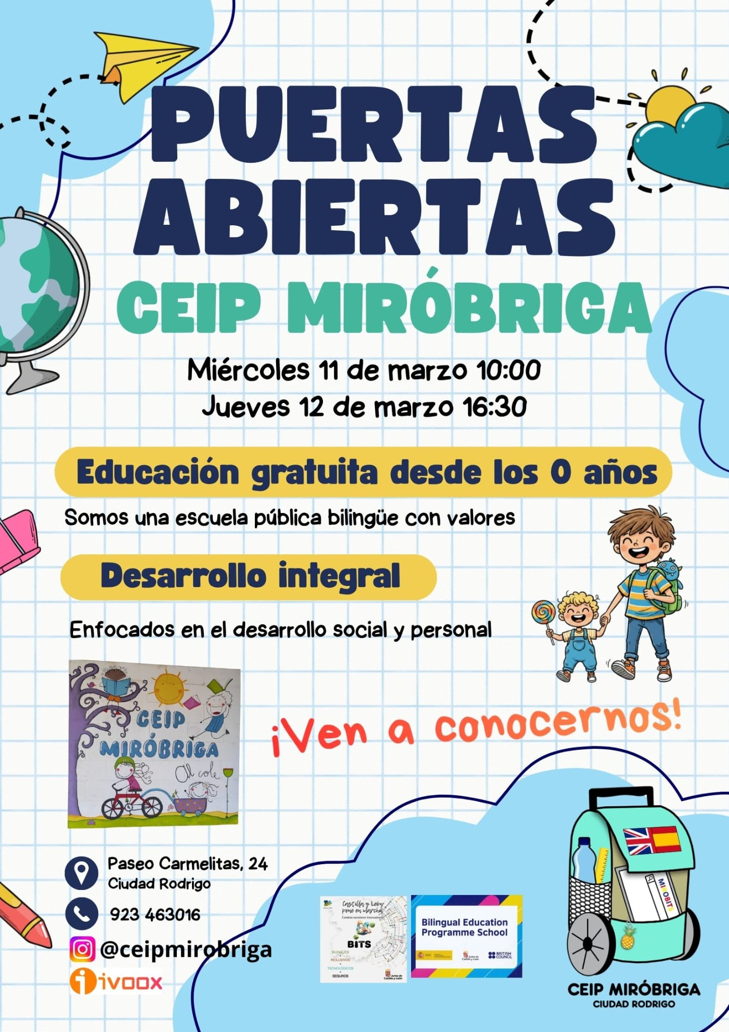 Puertas abiertas en el CEIP Miróbriga de Ciudad Rodrigo