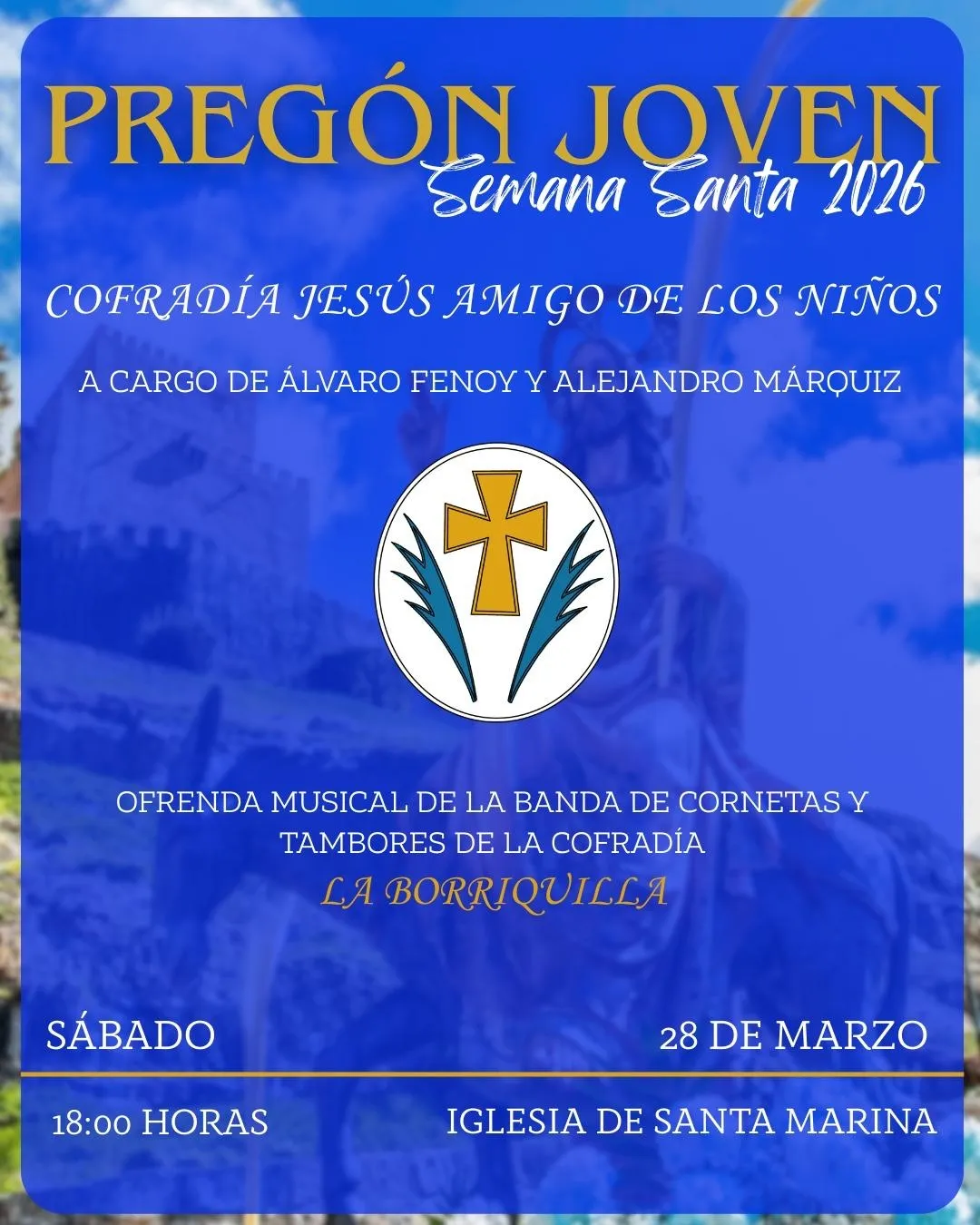 Foto 2 - Programa de actos de la Cofrad&iacute;a de la Borriquilla para Semana Santa