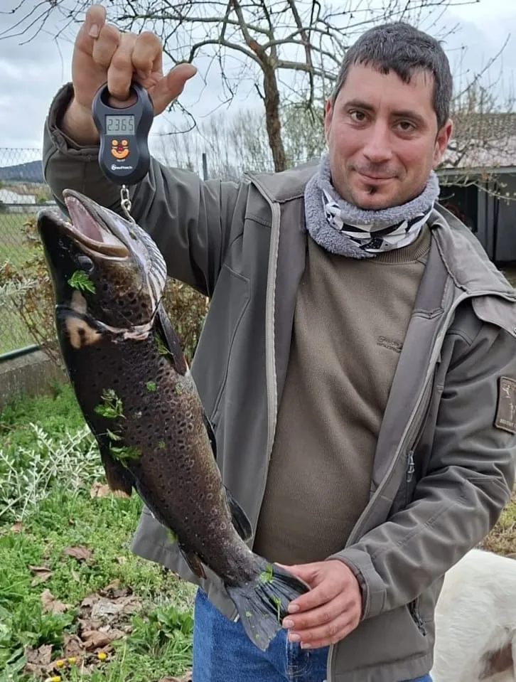 Foto 2 - El pescador mirobrigense Alberto Ortega realiza la mayor pesca de su trayectoria 
