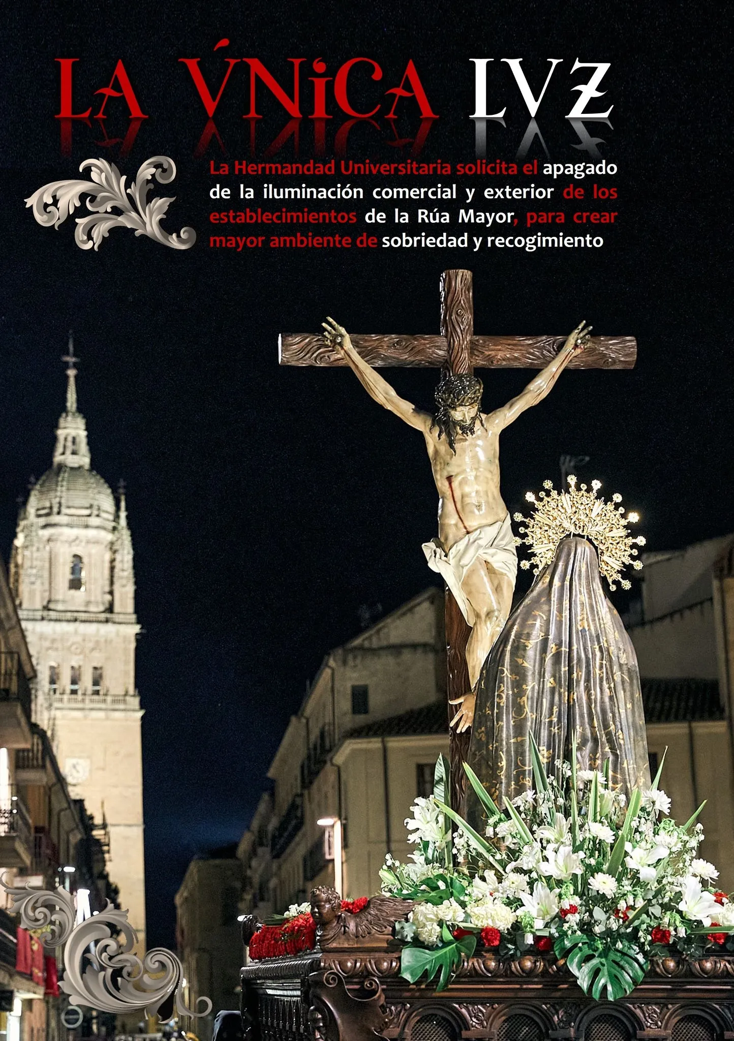 Hermandad Universitaria de Salamanca en una Promesa del Silencio anterior | FOTO: David Sañudo 