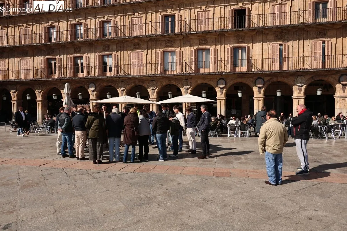 Ambiente en Salamanca en este primer domingo de marzo. Foto: David Sañudo