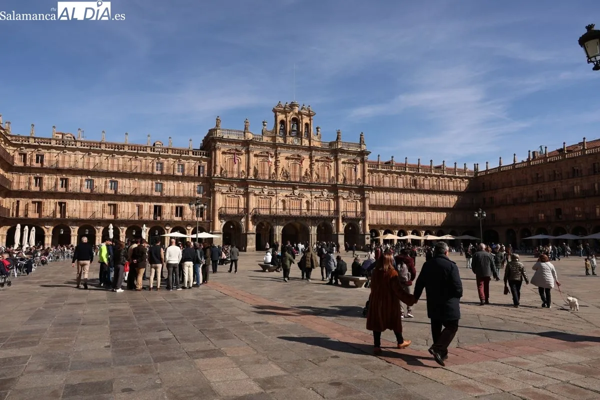 Ambiente en Salamanca en este primer domingo de marzo. Foto: David Sañudo