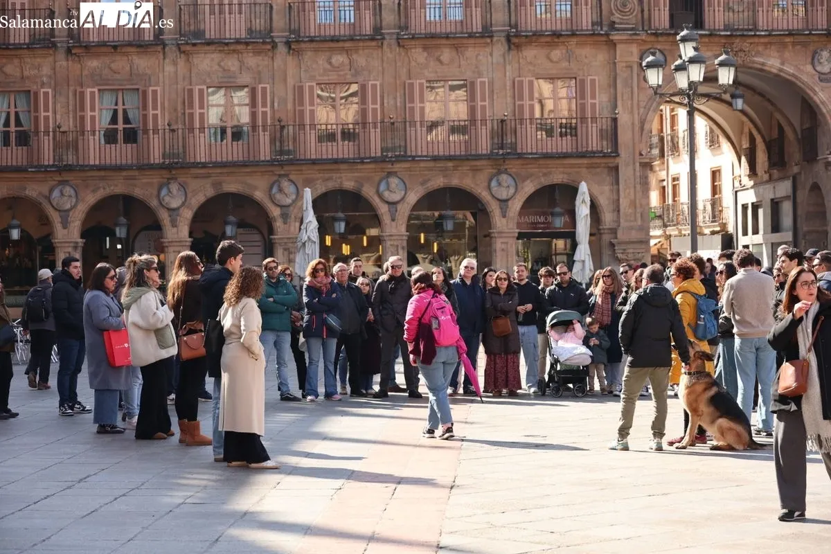 Ambiente en Salamanca en este primer domingo de marzo. Foto: David Sañudo