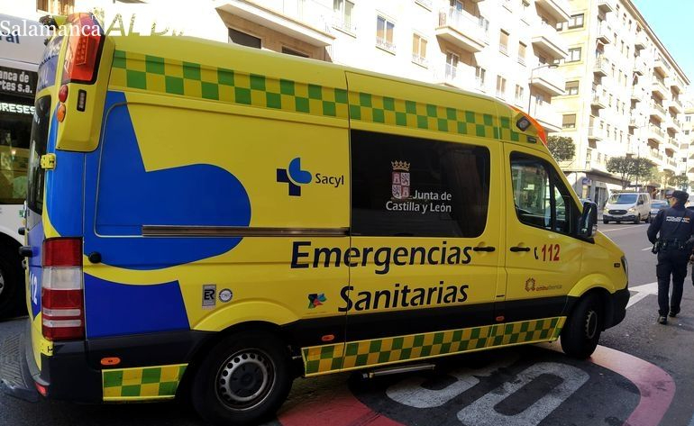 Ciclista herido tras chocar con un turismo en Salamanca