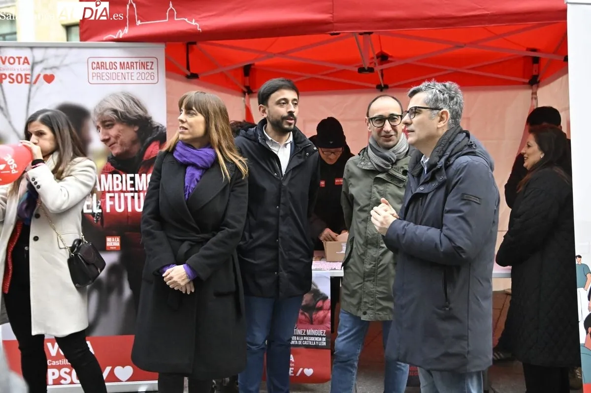 Foto 6 - FOTOS | El ministro F&eacute;lix Bola&ntilde;os hace campa&ntilde;a en Salamanca: "El PSOE es la &uacute;nica opci&oacute;n para desalojar al PP"