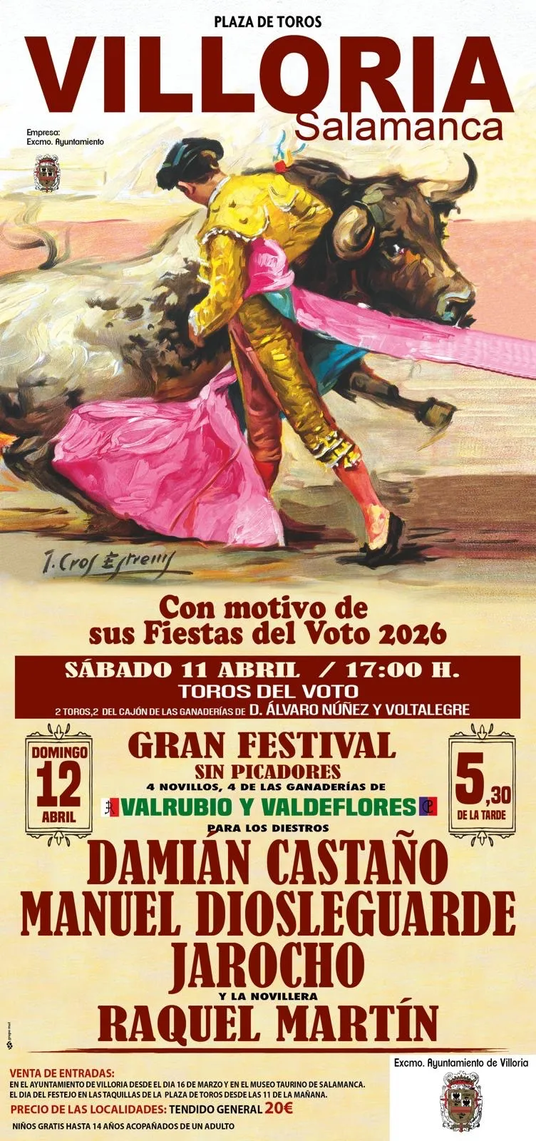 Foto 3 - La Fiesta del Voto cumple 180 a&ntilde;os y Villoria lo celebrar&aacute; con un gran fin de semana taurino y carteles de primer nivel