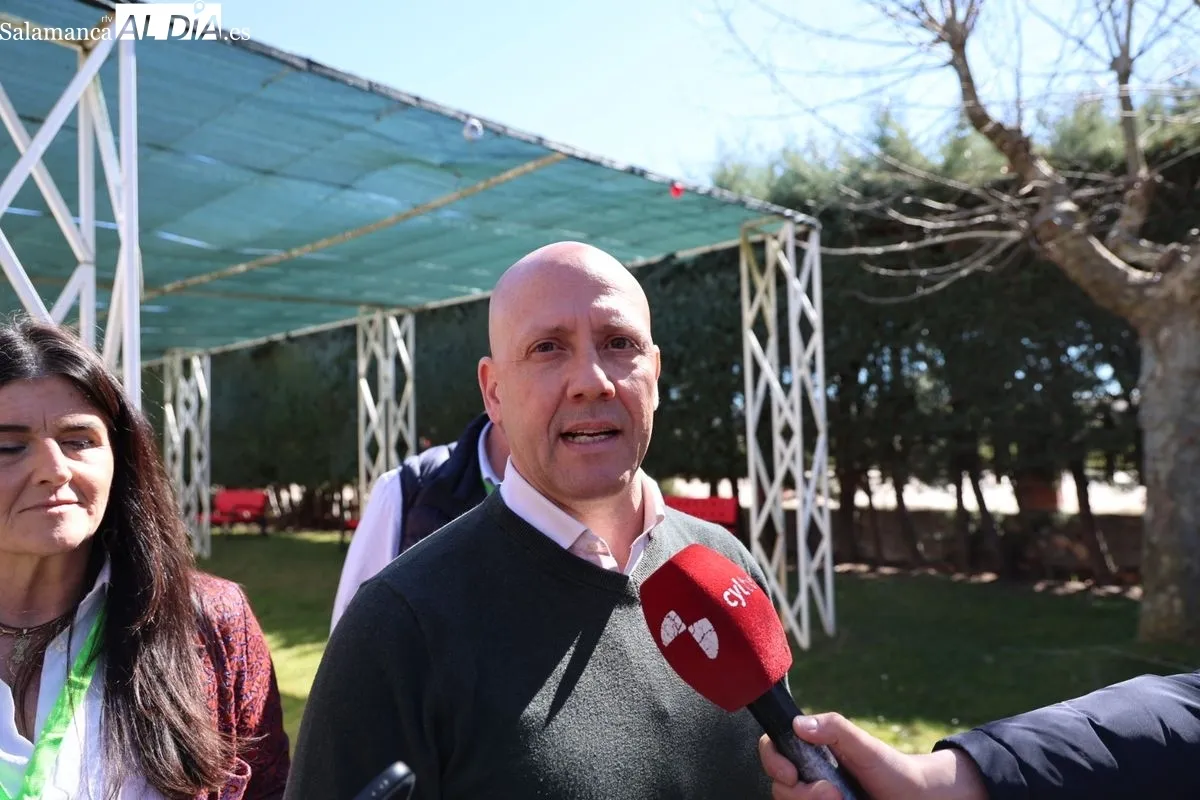 El candidato de Vox a las Cortes de Castilla y León por la provincia de Salamanca, Carlos Menéndez. Fotos: David Sañudo