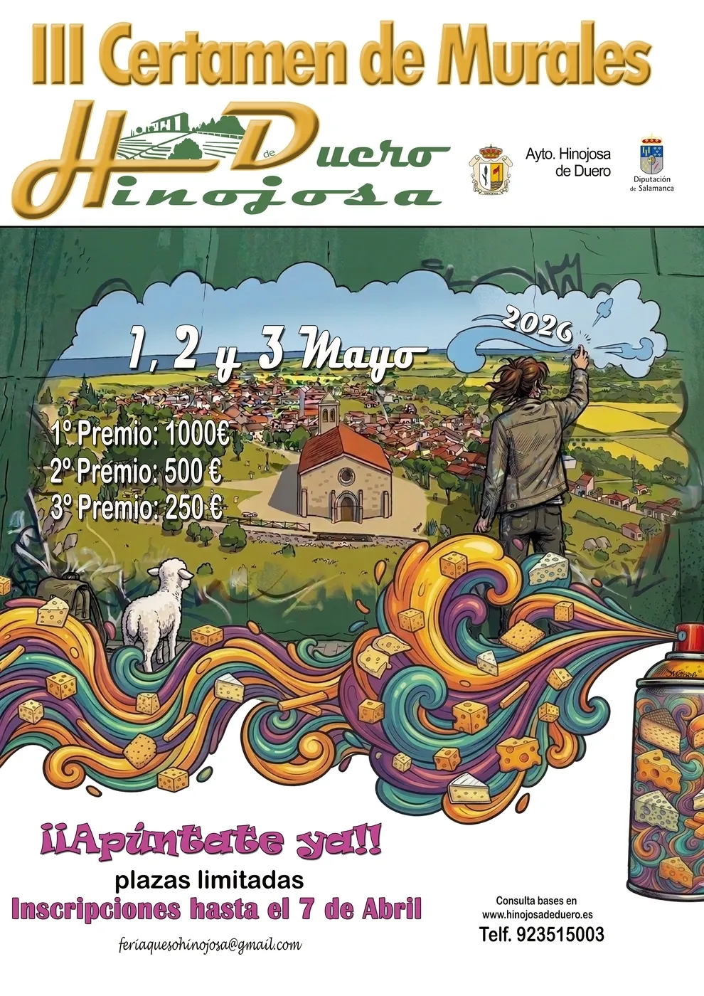 Foto 3 - El Ayuntamiento de Hinojosa de Duero convoca su III Certamen de Murales con 1.750 euros en premios