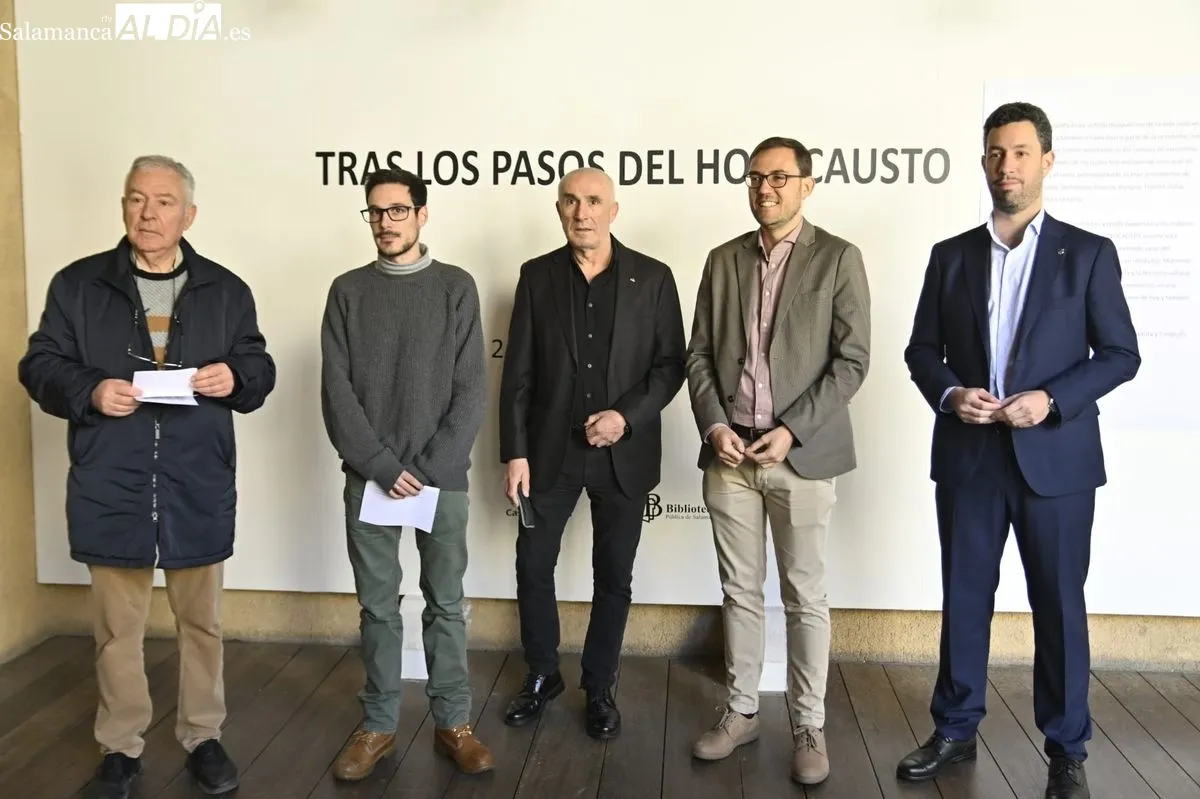 Exposición sobre el Holocausto en la Casa de las Conchas. Foto SALAMANCA AL DÍA