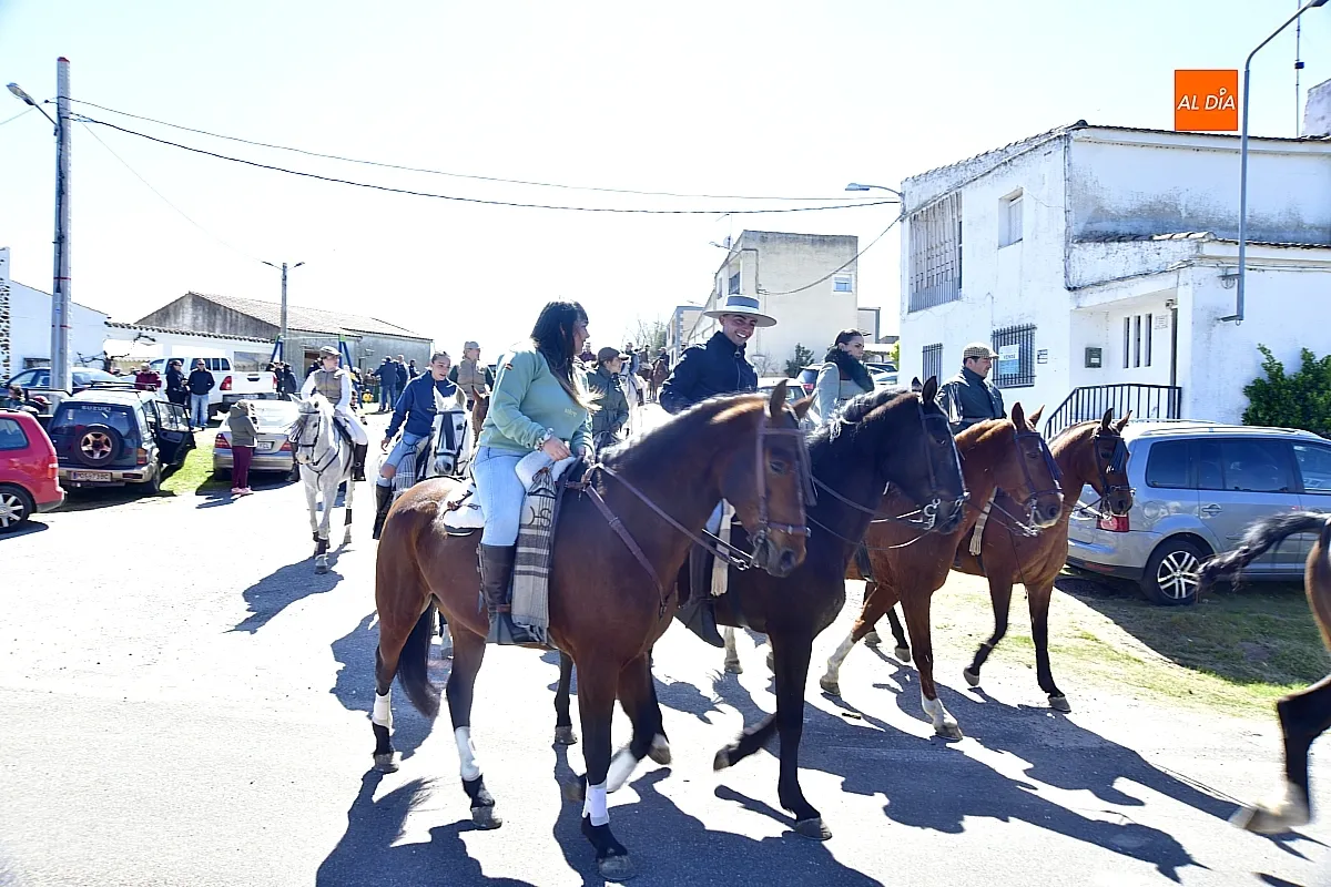Paseo con bueyes y caballos en las Fiestas de Conejera 