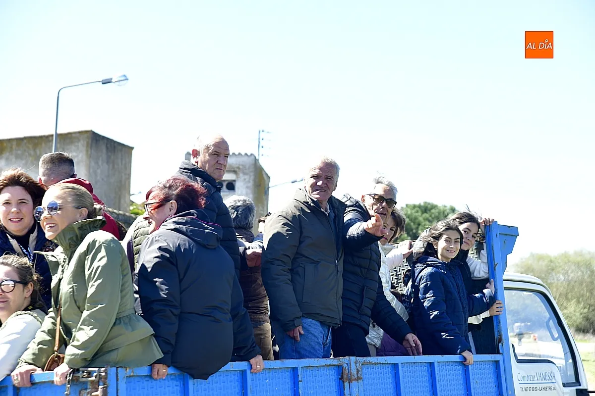 Paseo con bueyes y caballos en las Fiestas de Conejera 