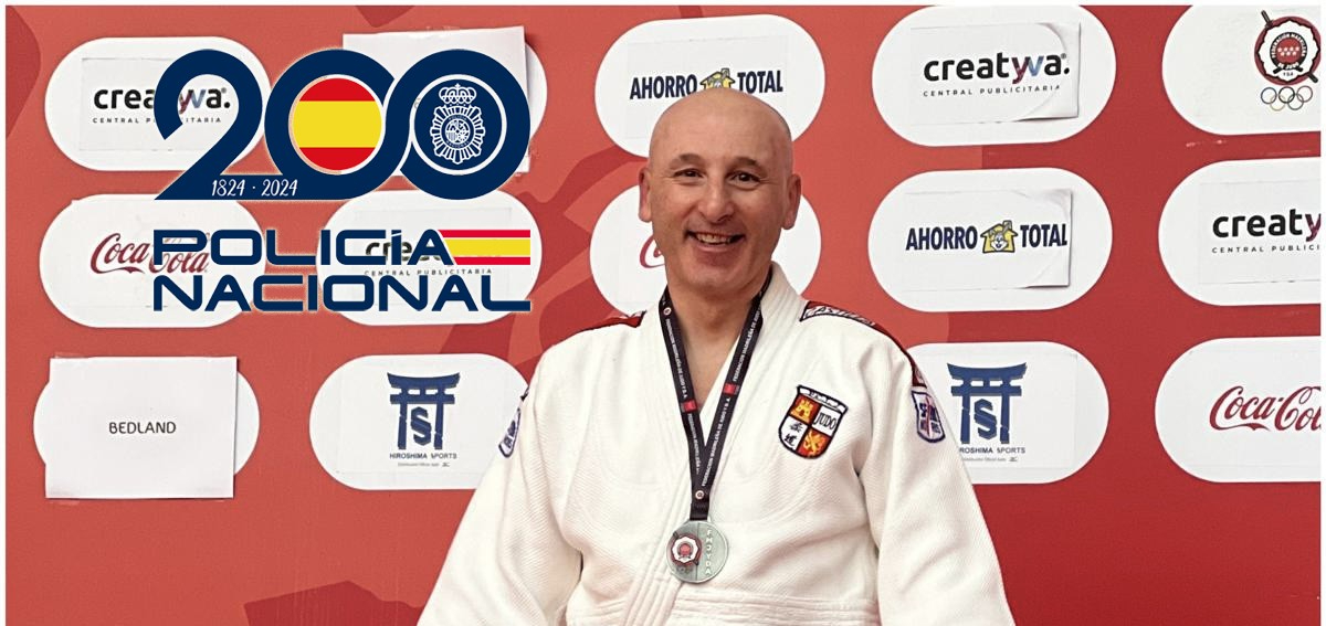 Un policía nacional salmantino logra la plata en la Supercopa de España de Veteranos de Judo