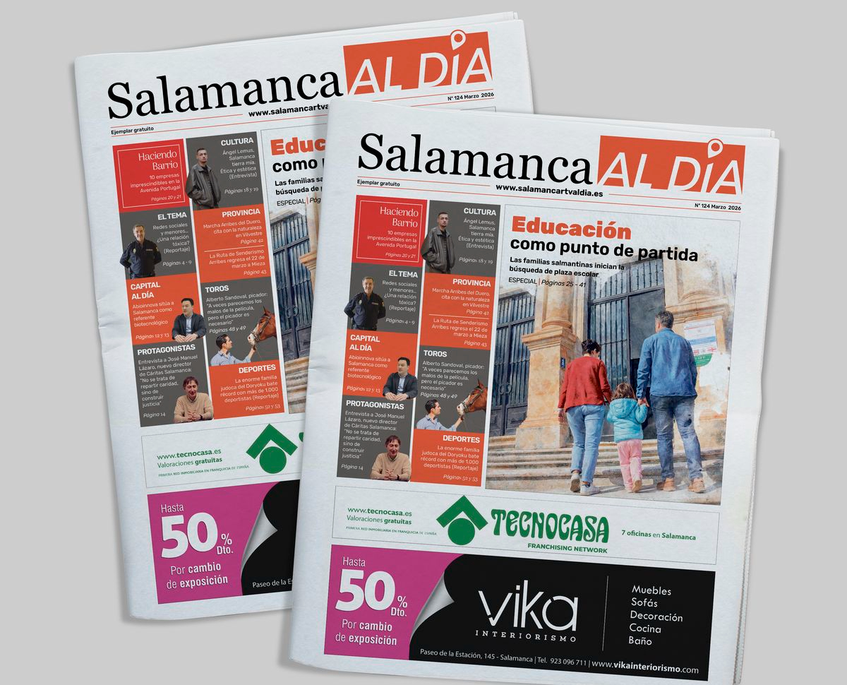 Este martes sale a la calle el número de marzo del periódico de papel SALAMANCA AL DÍA